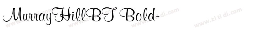 MurrayHillBT Bold字体转换